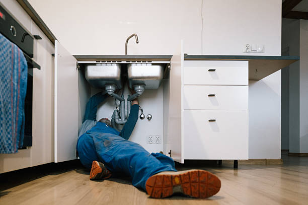 Professional Drain Cleaning technician working in South Colby, WA